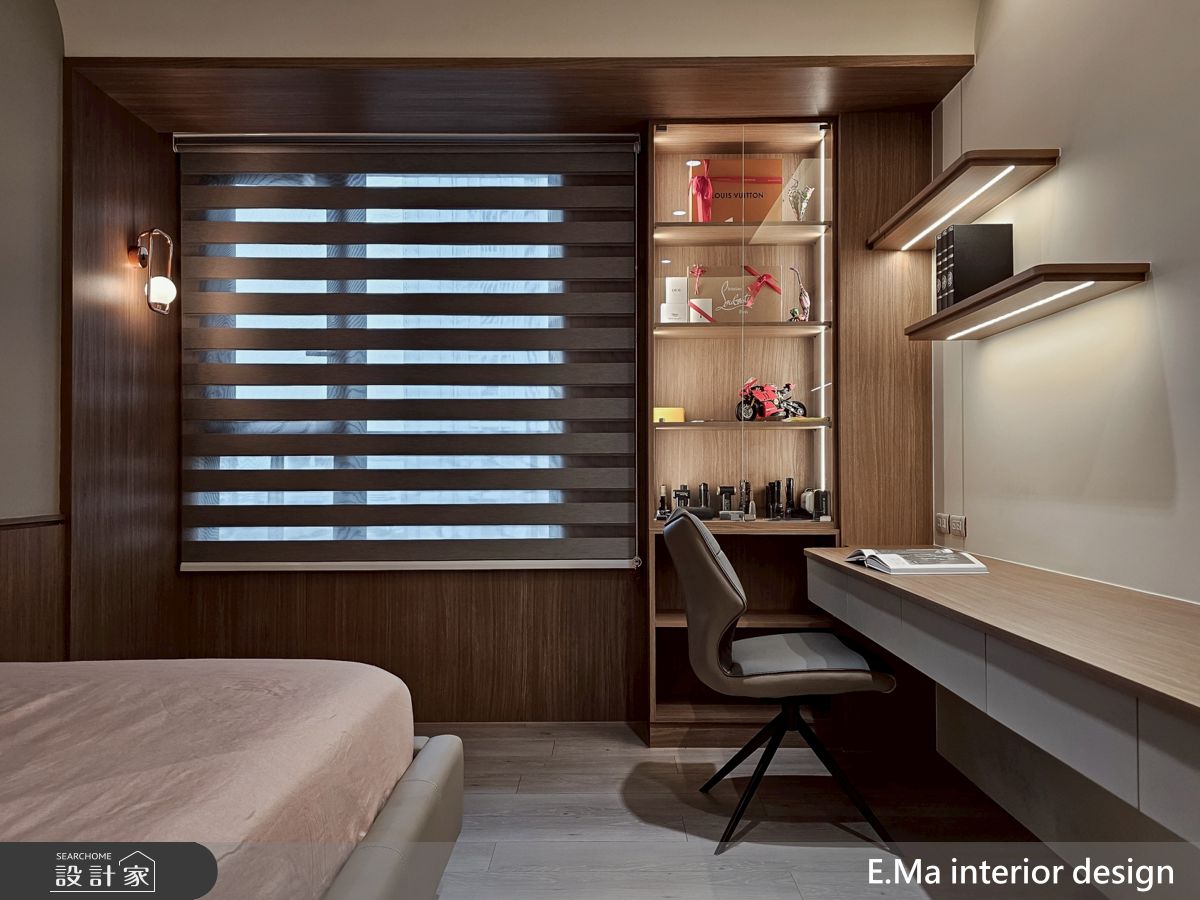 60坪新成屋(5年以下)＿現代奢華風臥室案例圖片＿艾馬室內裝修設計＿艾馬_40之25