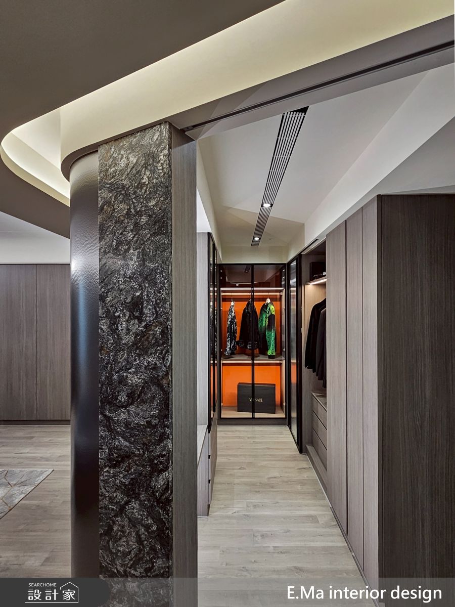 60坪新成屋(5年以下)＿現代奢華風更衣間案例圖片＿艾馬室內裝修設計＿艾馬_40之17