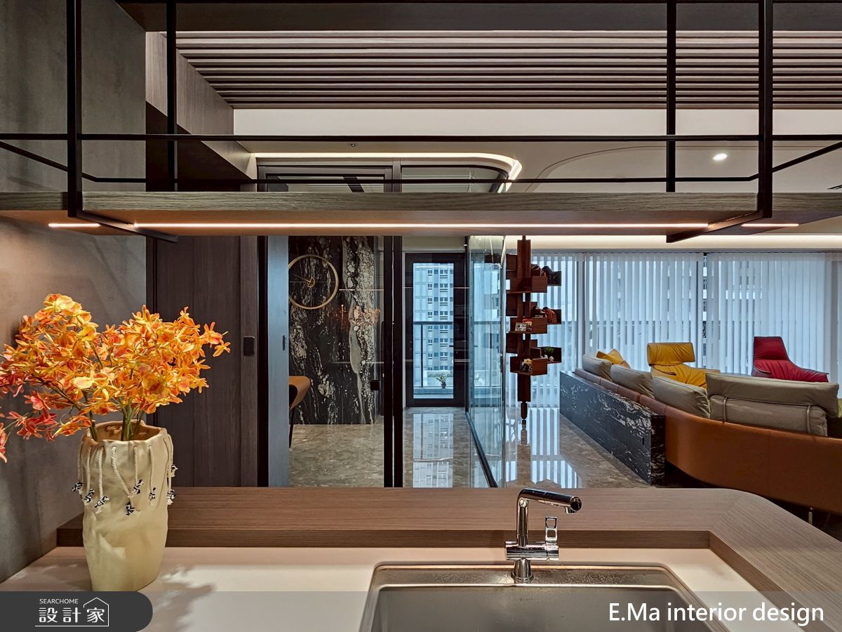 60坪新成屋(5年以下)＿現代奢華風客廳中島案例圖片＿艾馬室內裝修設計＿艾馬_40之12