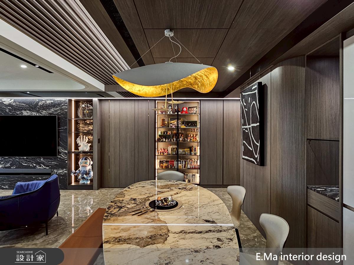 60坪新成屋(5年以下)＿現代奢華風餐廳案例圖片＿艾馬室內裝修設計＿艾馬_40之2