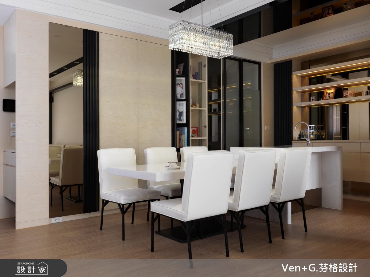 36坪新成屋(5年以下)＿簡約風餐廳案例圖片＿芬格空間設計事務所＿芬格設計1.詠四時。慢活純粹 台北36坪簡約風之3