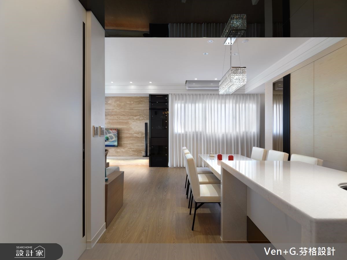 36坪新成屋(5年以下)＿簡約風餐廳案例圖片＿芬格空間設計事務所＿芬格設計1.詠四時。慢活純粹 台北36坪簡約風之7
