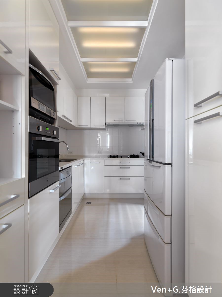 36坪新成屋(5年以下)＿簡約風廚房案例圖片＿芬格空間設計事務所＿芬格設計1.詠四時。慢活純粹 台北36坪簡約風之9