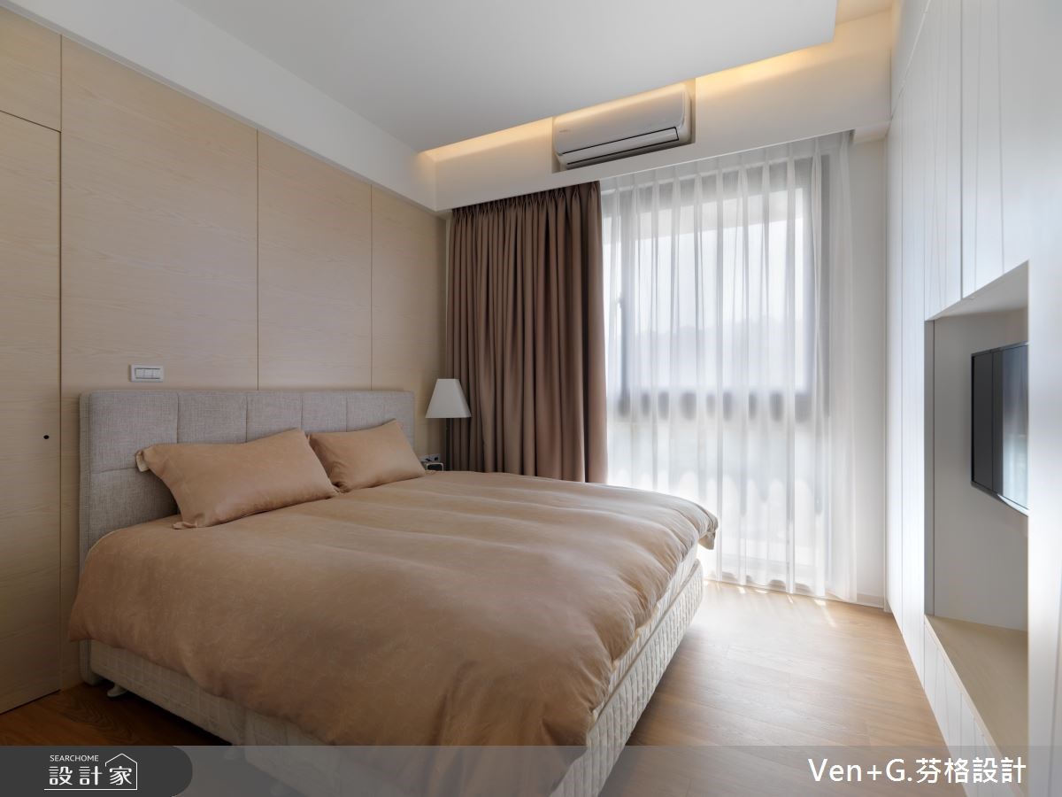 36坪新成屋(5年以下)＿簡約風臥室案例圖片＿芬格空間設計事務所＿芬格設計1.詠四時。慢活純粹 台北36坪簡約風之11