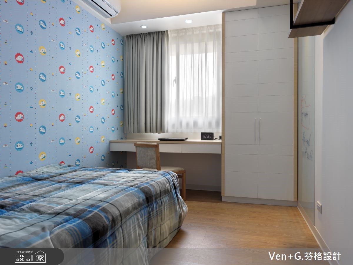 36坪新成屋(5年以下)＿簡約風臥室案例圖片＿芬格空間設計事務所＿芬格設計1.詠四時。慢活純粹 台北36坪簡約風之15