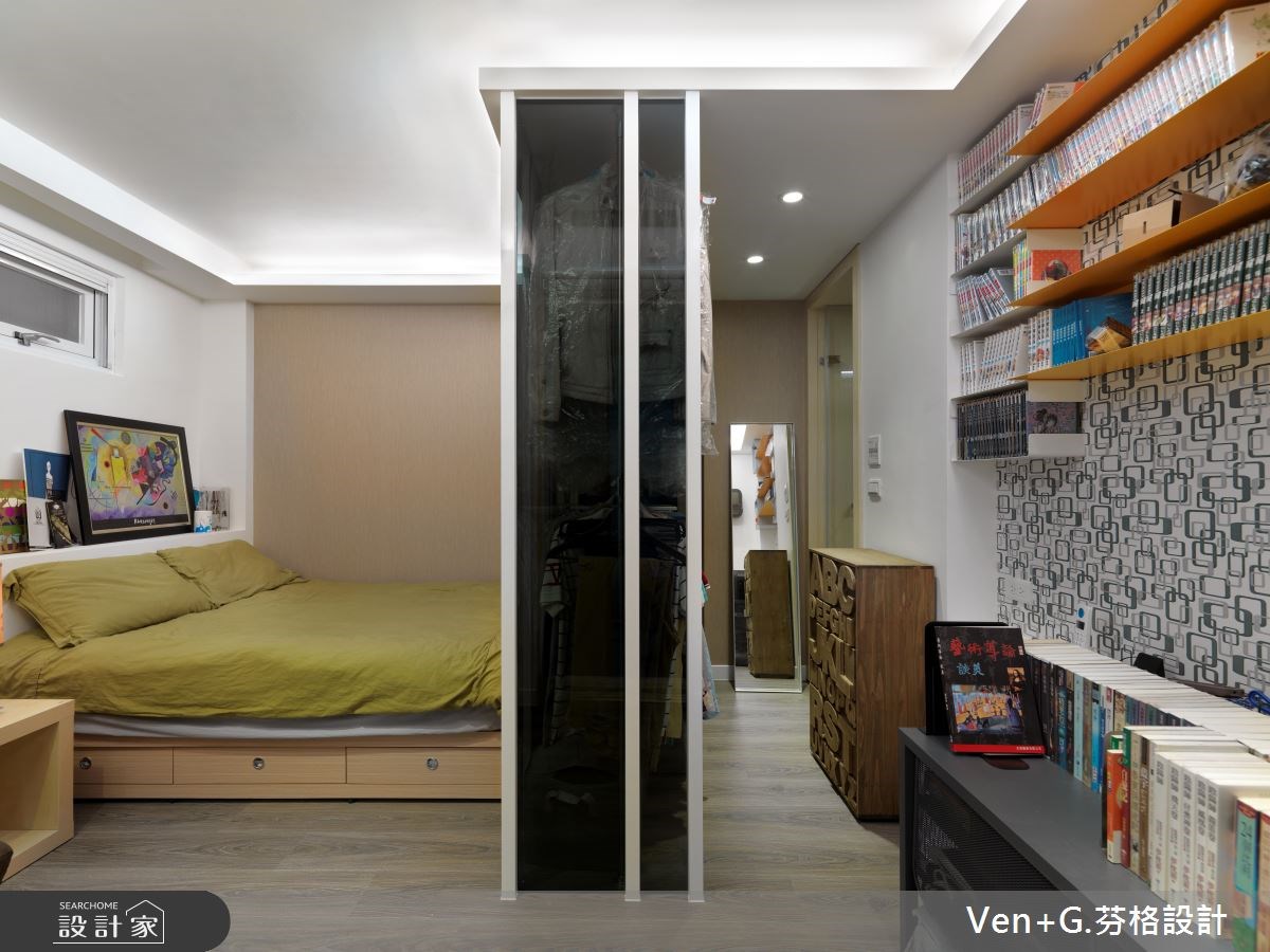 40坪老屋(16~30年)＿簡約風臥室案例圖片＿芬格空間設計事務所＿芬格設計2.回歸本質的美好 新北老屋翻新40坪簡約風之10