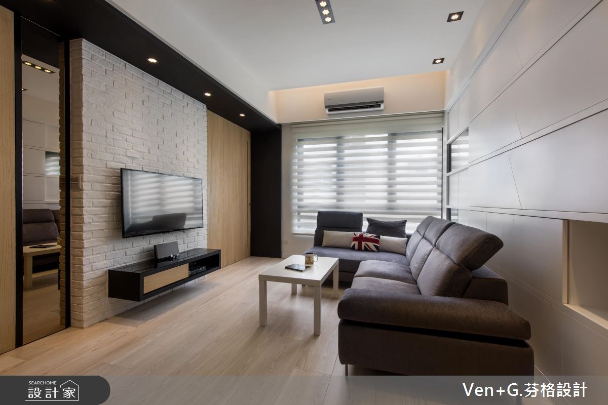 20坪新成屋(5年以下)＿北歐風客廳案例圖片＿芬格空間設計事務所＿芬格設計4.清新無壓人文美宅 台北20坪北歐風之4