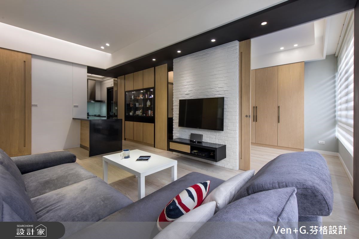 20坪新成屋(5年以下)＿北歐風客廳案例圖片＿芬格空間設計事務所＿芬格設計4.清新無壓人文美宅 台北20坪北歐風之6