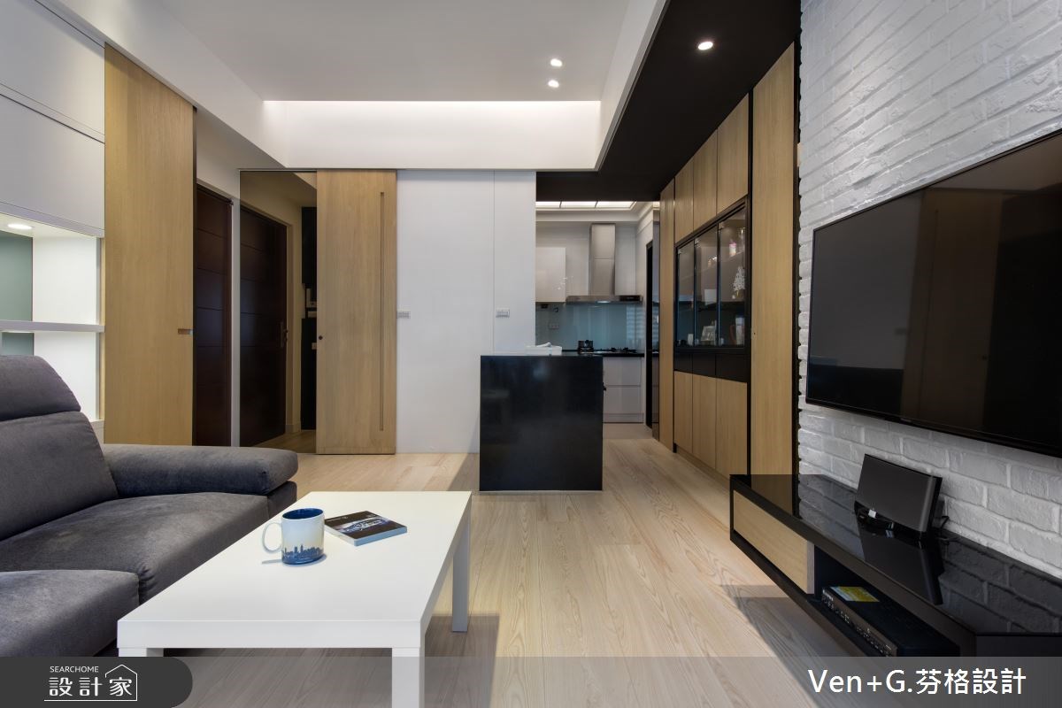 20坪新成屋(5年以下)＿北歐風客廳案例圖片＿芬格空間設計事務所＿芬格設計4.清新無壓人文美宅 台北20坪北歐風之7