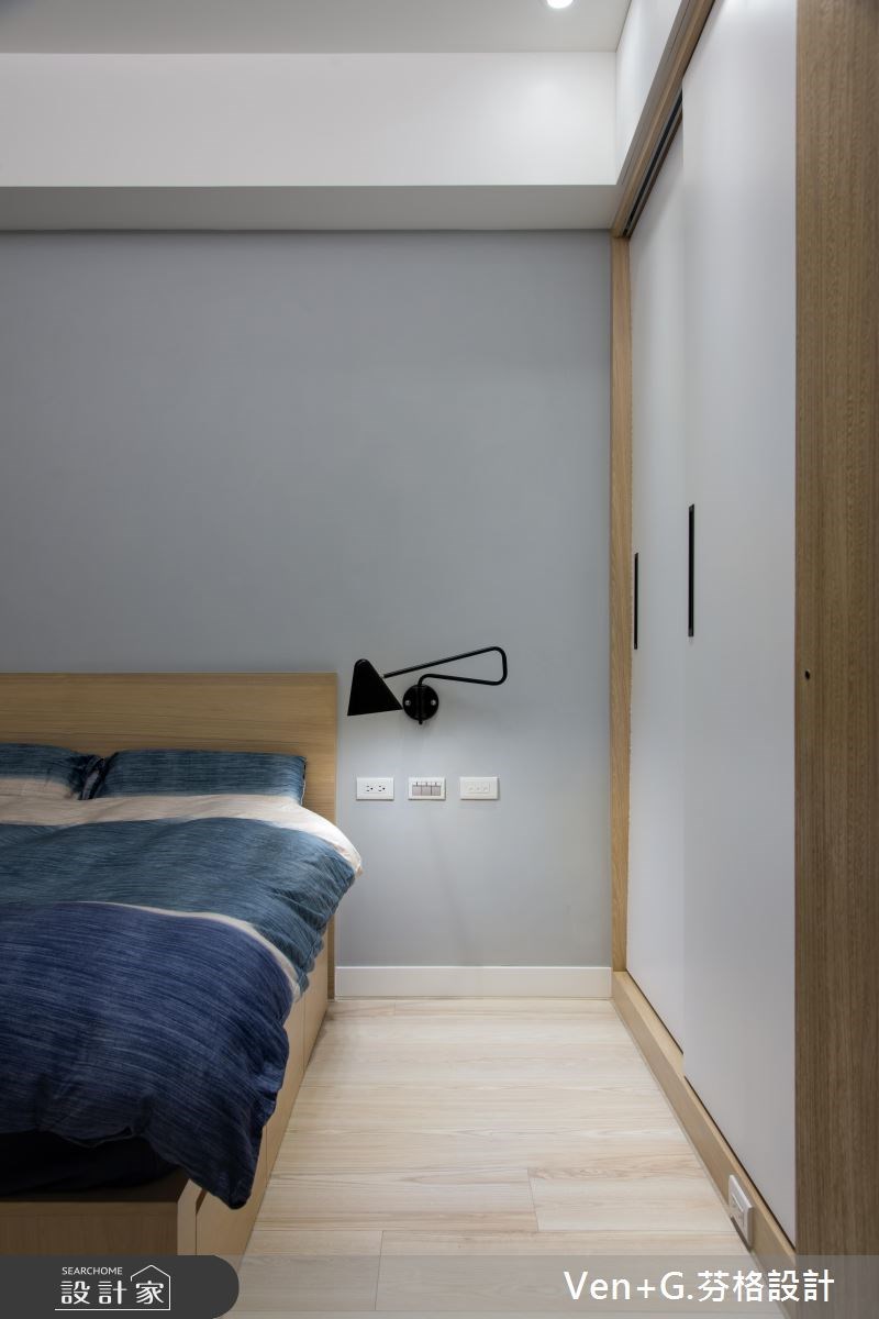 20坪新成屋(5年以下)＿北歐風臥室案例圖片＿芬格空間設計事務所＿芬格設計4.清新無壓人文美宅 台北20坪北歐風之11