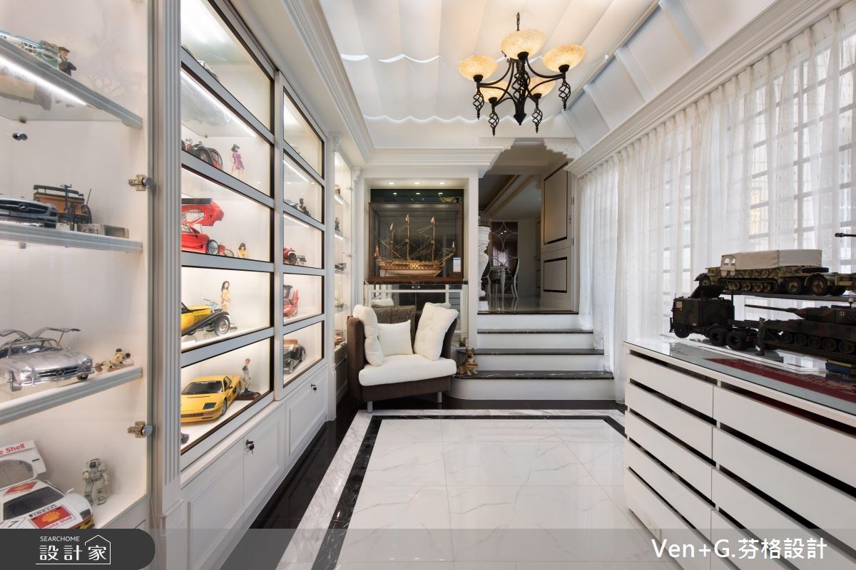 40坪老屋(16~30年)＿新古典玄關案例圖片＿芬格空間設計事務所＿芬格設計5.童趣與華麗的對決 台北老屋翻新40坪新古典之3