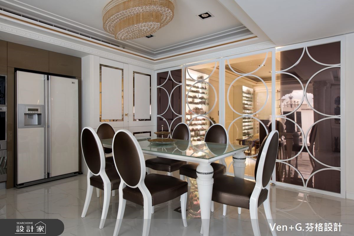 40坪老屋(16~30年)＿新古典餐廳案例圖片＿芬格空間設計事務所＿芬格設計5.童趣與華麗的對決 台北老屋翻新40坪新古典之4