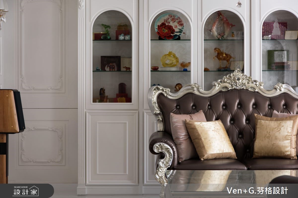40坪老屋(16~30年)＿新古典客廳案例圖片＿芬格空間設計事務所＿芬格設計5.童趣與華麗的對決 台北老屋翻新40坪新古典之10