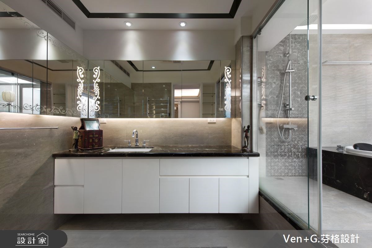 40坪老屋(16~30年)＿新古典臥室浴室案例圖片＿芬格空間設計事務所＿芬格設計5.童趣與華麗的對決 台北老屋翻新40坪新古典之24