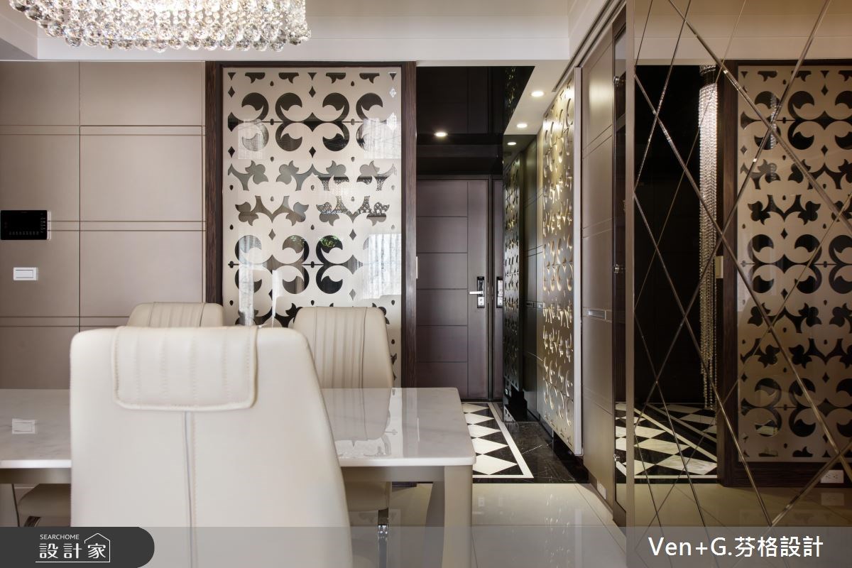 23坪新成屋(5年以下)＿奢華風餐廳案例圖片＿芬格空間設計事務所＿芬格設計7.新古典奢華風 新北23坪奢華風之3