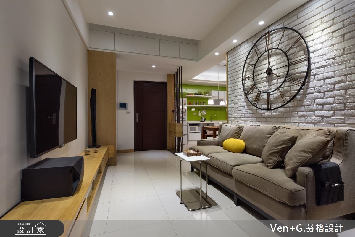 23坪新成屋(5年以下)＿北歐風客廳案例圖片＿芬格空間設計事務所＿芬格設計8.山光寂靜‧自然優美 台北23坪北歐風之1