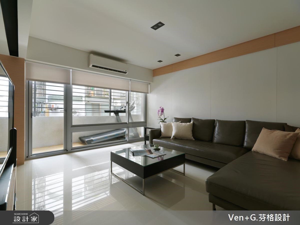 36坪老屋(16~30年)＿簡約風客廳案例圖片＿芬格空間設計事務所＿芬格設計9.微型莊園 台北老屋翻新36簡約風之3