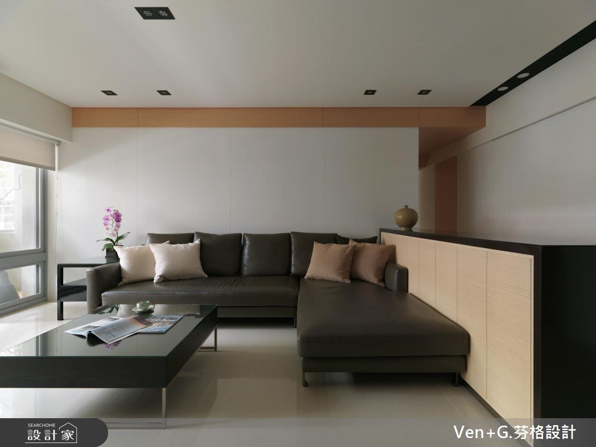 36坪老屋(16~30年)＿簡約風客廳案例圖片＿芬格空間設計事務所＿芬格設計9.微型莊園 台北老屋翻新36簡約風之4
