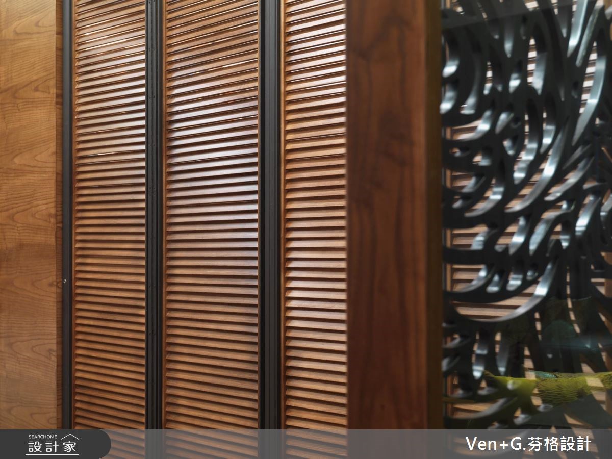 50坪新成屋(5年以下)＿新中式風走廊案例圖片＿芬格空間設計事務所＿芬格設計11.蝶戀花 台北50坪新中式風之20