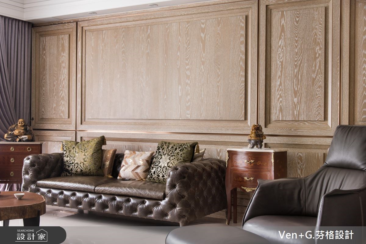 50坪新成屋(5年以下)＿新古典客廳案例圖片＿芬格空間設計事務所＿芬格設計13.向陽顏色 台北50坪新古典風之5