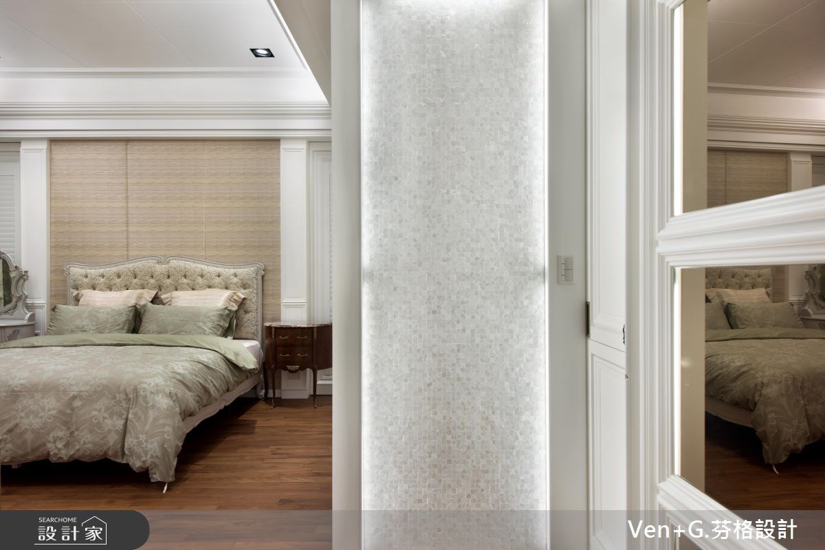 50坪新成屋(5年以下)＿新古典臥室案例圖片＿芬格空間設計事務所＿芬格設計13.向陽顏色 台北50坪新古典風之19