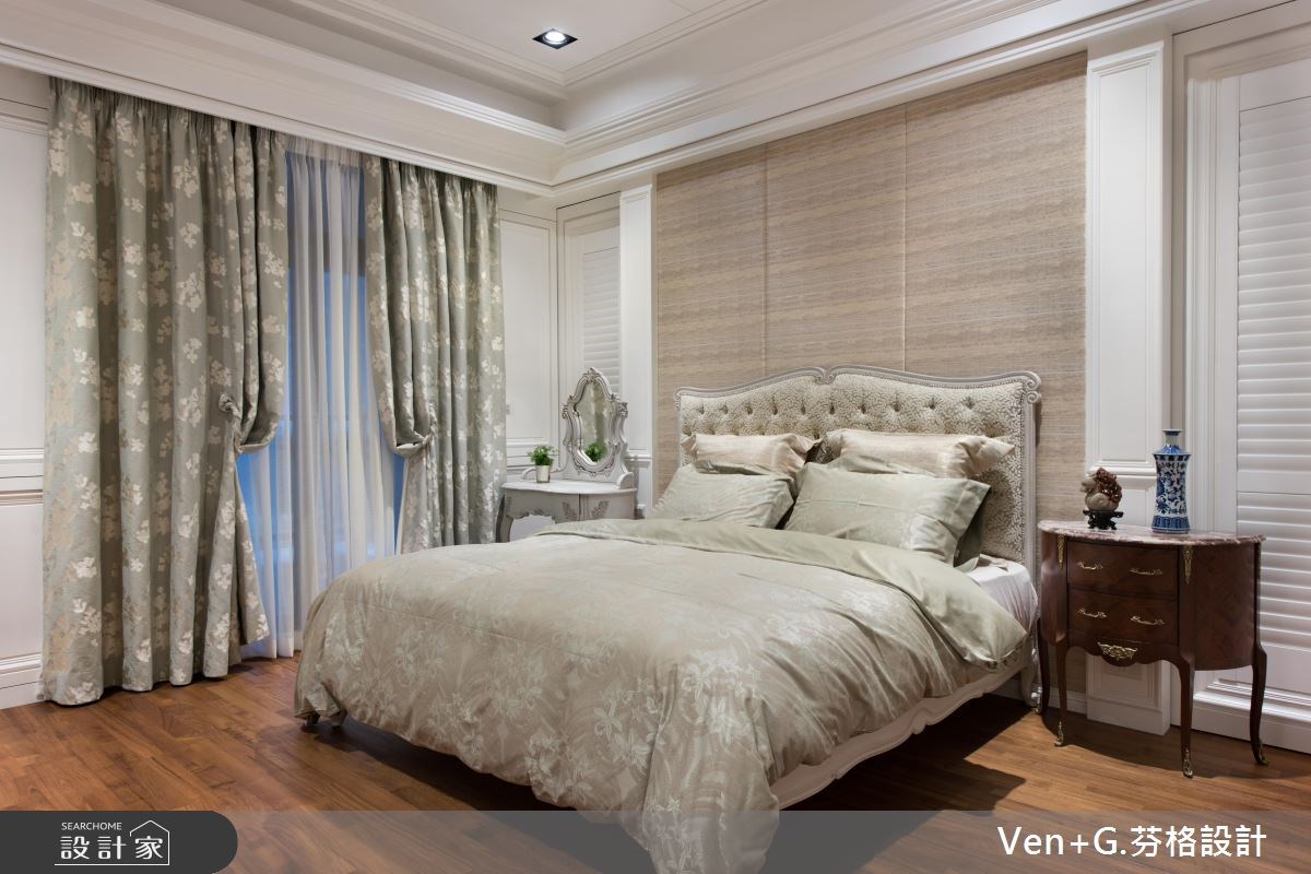 50坪新成屋(5年以下)＿新古典臥室案例圖片＿芬格空間設計事務所＿芬格設計13.向陽顏色 台北50坪新古典風之20
