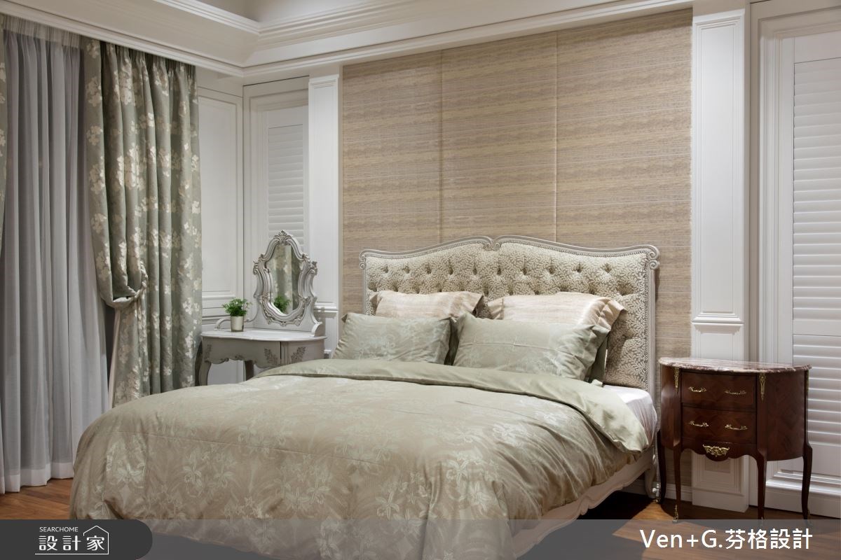 50坪新成屋(5年以下)＿新古典臥室案例圖片＿芬格空間設計事務所＿芬格設計13.向陽顏色 台北50坪新古典風之21