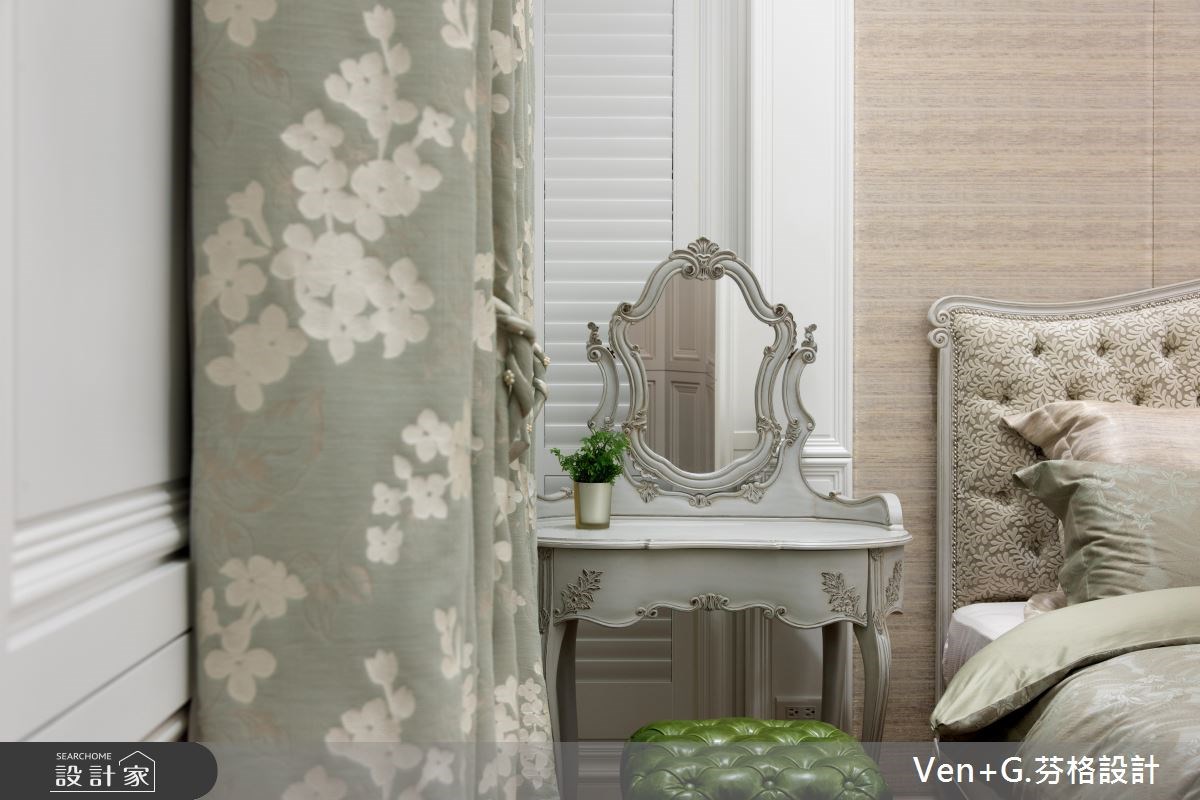 50坪新成屋(5年以下)＿新古典臥室案例圖片＿芬格空間設計事務所＿芬格設計13.向陽顏色 台北50坪新古典風之22