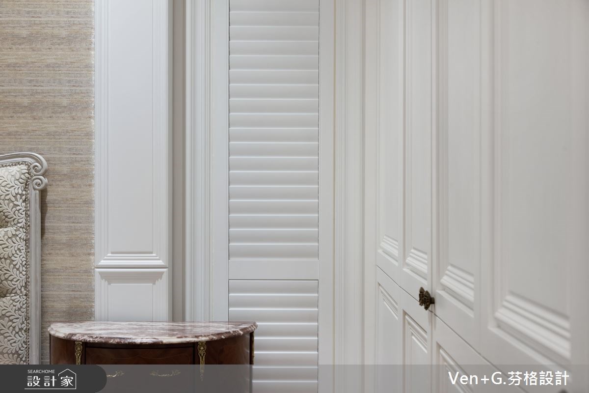 50坪新成屋(5年以下)＿新古典臥室案例圖片＿芬格空間設計事務所＿芬格設計13.向陽顏色 台北50坪新古典風之24