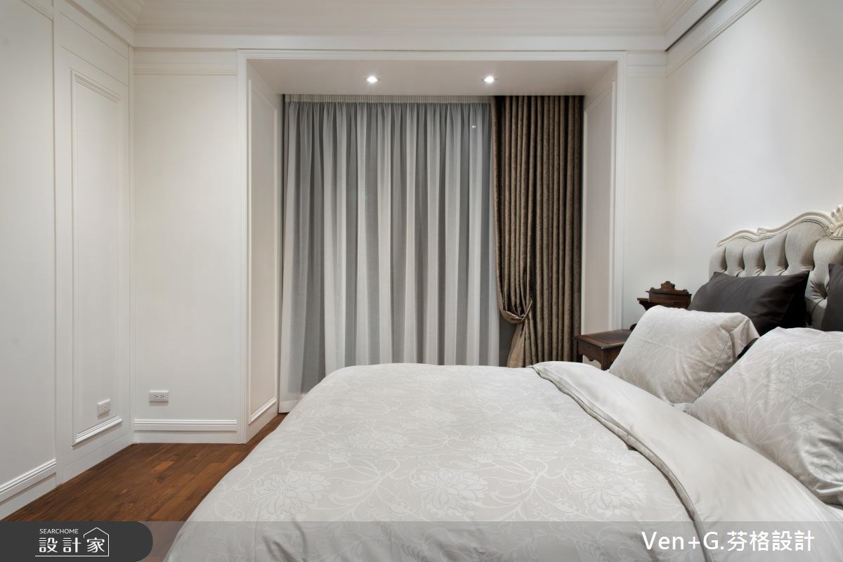 50坪新成屋(5年以下)＿新古典臥室案例圖片＿芬格空間設計事務所＿芬格設計13.向陽顏色 台北50坪新古典風之28