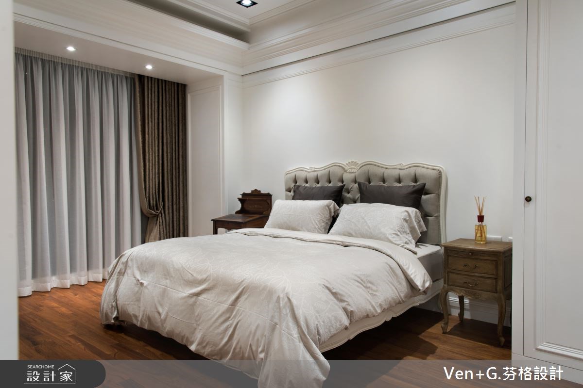 50坪新成屋(5年以下)＿新古典臥室案例圖片＿芬格空間設計事務所＿芬格設計13.向陽顏色 台北50坪新古典風之29