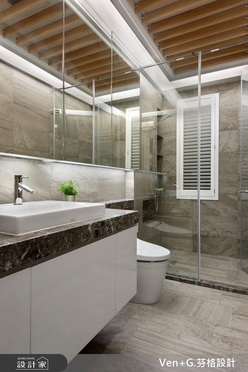 50坪新成屋(5年以下)＿新古典浴室案例圖片＿芬格空間設計事務所＿芬格設計13.向陽顏色 台北50坪新古典風之31