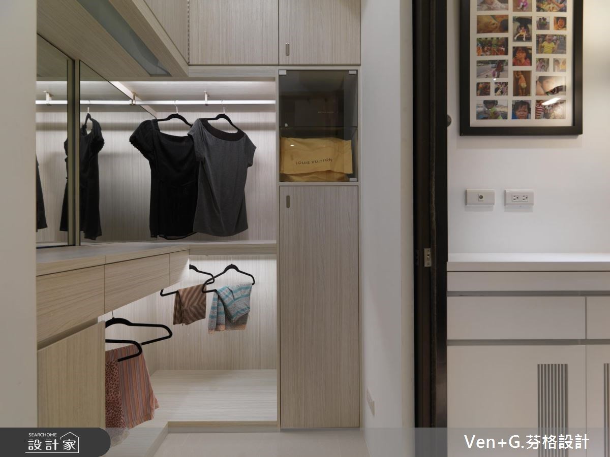 30坪新成屋(5年以下)＿現代風更衣間案例圖片＿芬格空間設計事務所＿芬格設計15.山光中的水影 台北30坪現代風之22