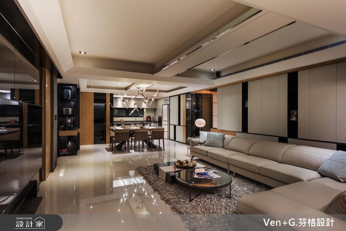 60坪老屋(16~30年)＿現代風客廳案例圖片＿芬格空間設計事務所＿芬格設計16.自然暖心 台北老屋翻新60坪現代風之5