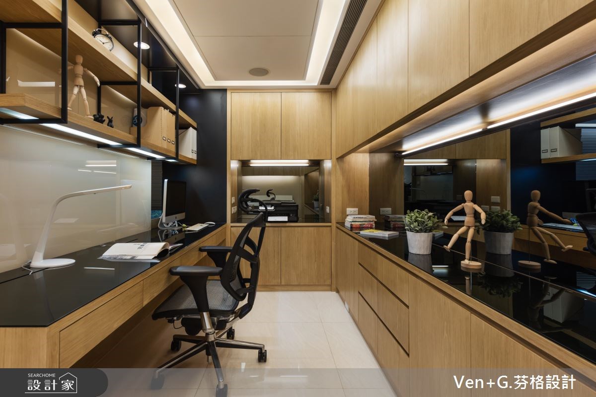 60坪老屋(16~30年)＿現代風書房案例圖片＿芬格空間設計事務所＿芬格設計16.自然暖心 台北老屋翻新60坪現代風之12