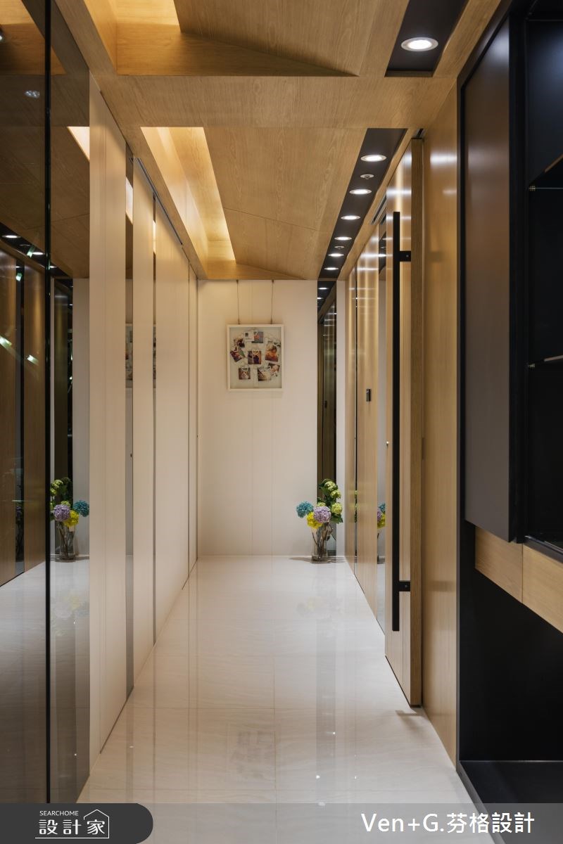 60坪老屋(16~30年)＿現代風走廊案例圖片＿芬格空間設計事務所＿芬格設計16.自然暖心 台北老屋翻新60坪現代風之13