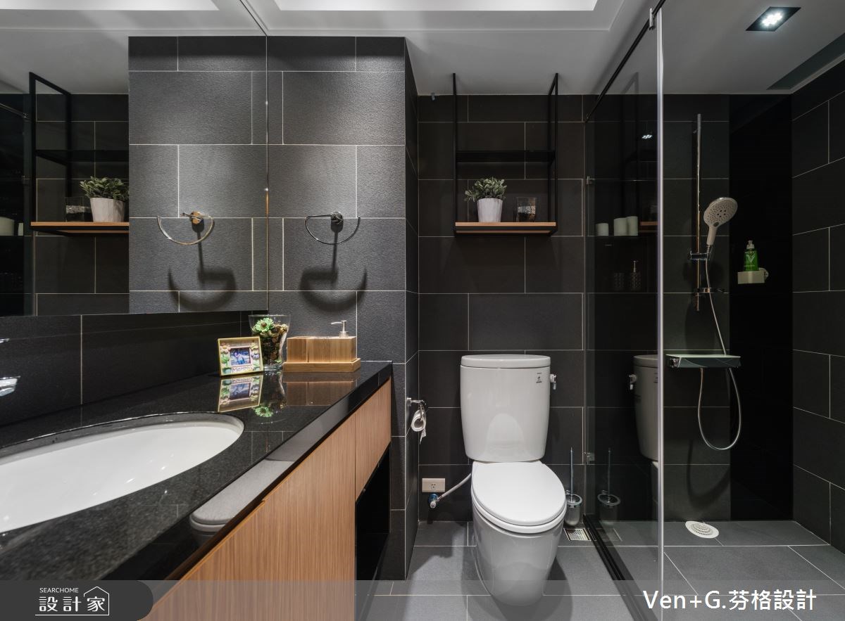 60坪老屋(16~30年)＿現代風浴室案例圖片＿芬格空間設計事務所＿芬格設計16.自然暖心 台北老屋翻新60坪現代風之14