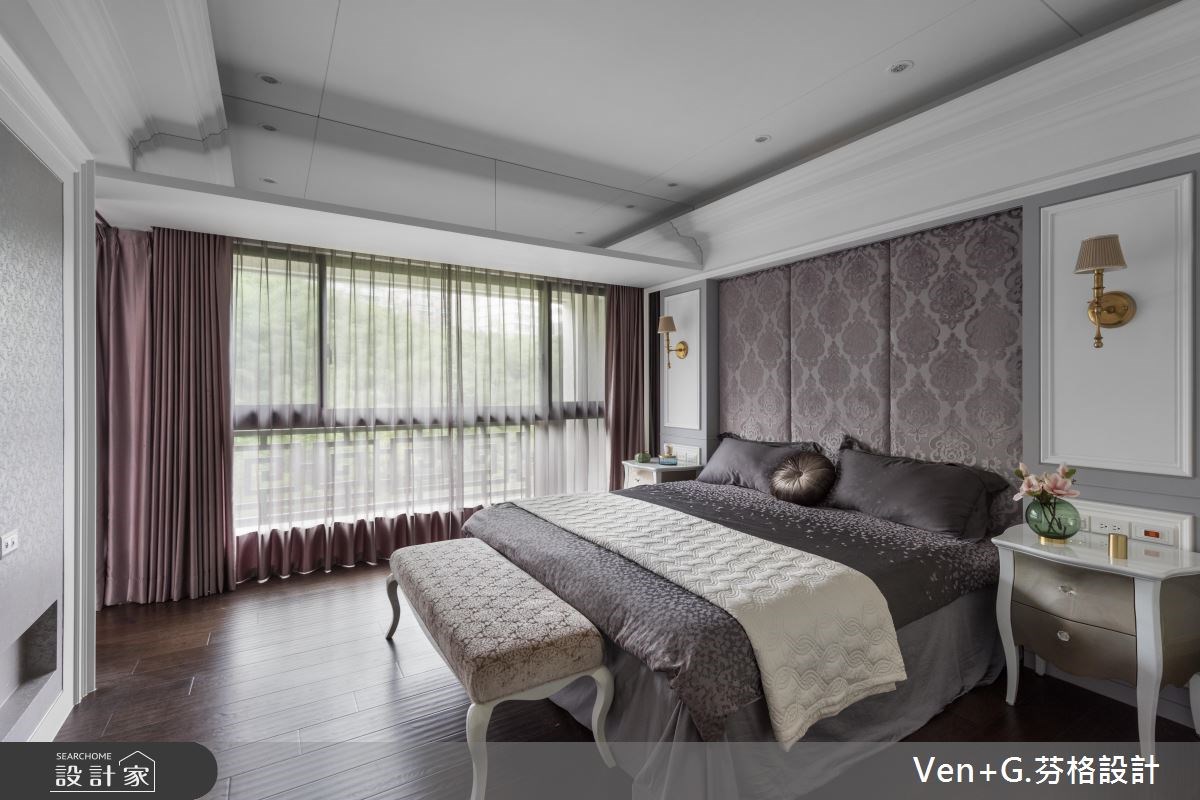 130坪新成屋(5年以下)＿美式風臥室案例圖片＿芬格空間設計事務所＿芬格設計17.自然人文風雅 台北130坪美式風之25