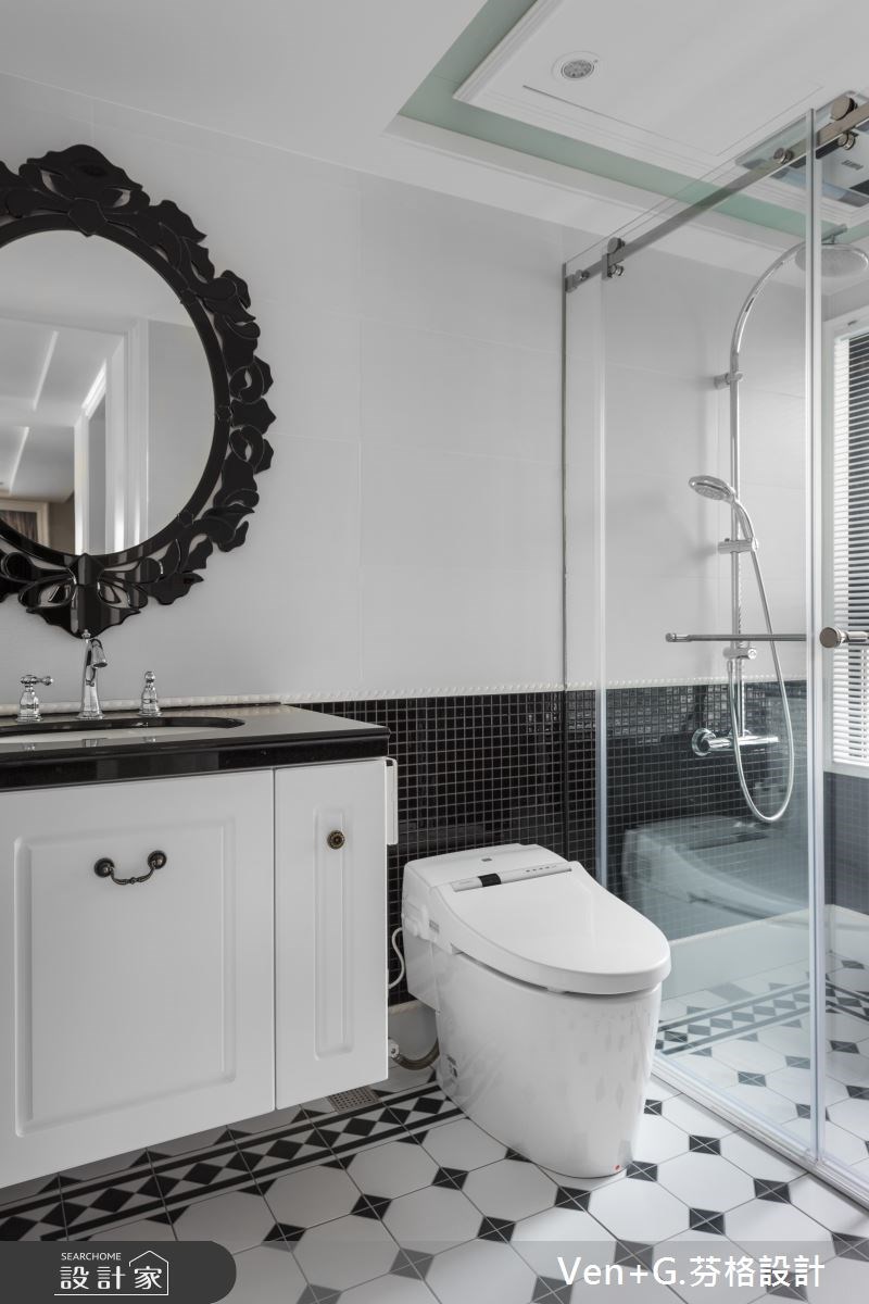 130坪新成屋(5年以下)＿美式風浴室案例圖片＿芬格空間設計事務所＿芬格設計17.自然人文風雅 台北130坪美式風之34