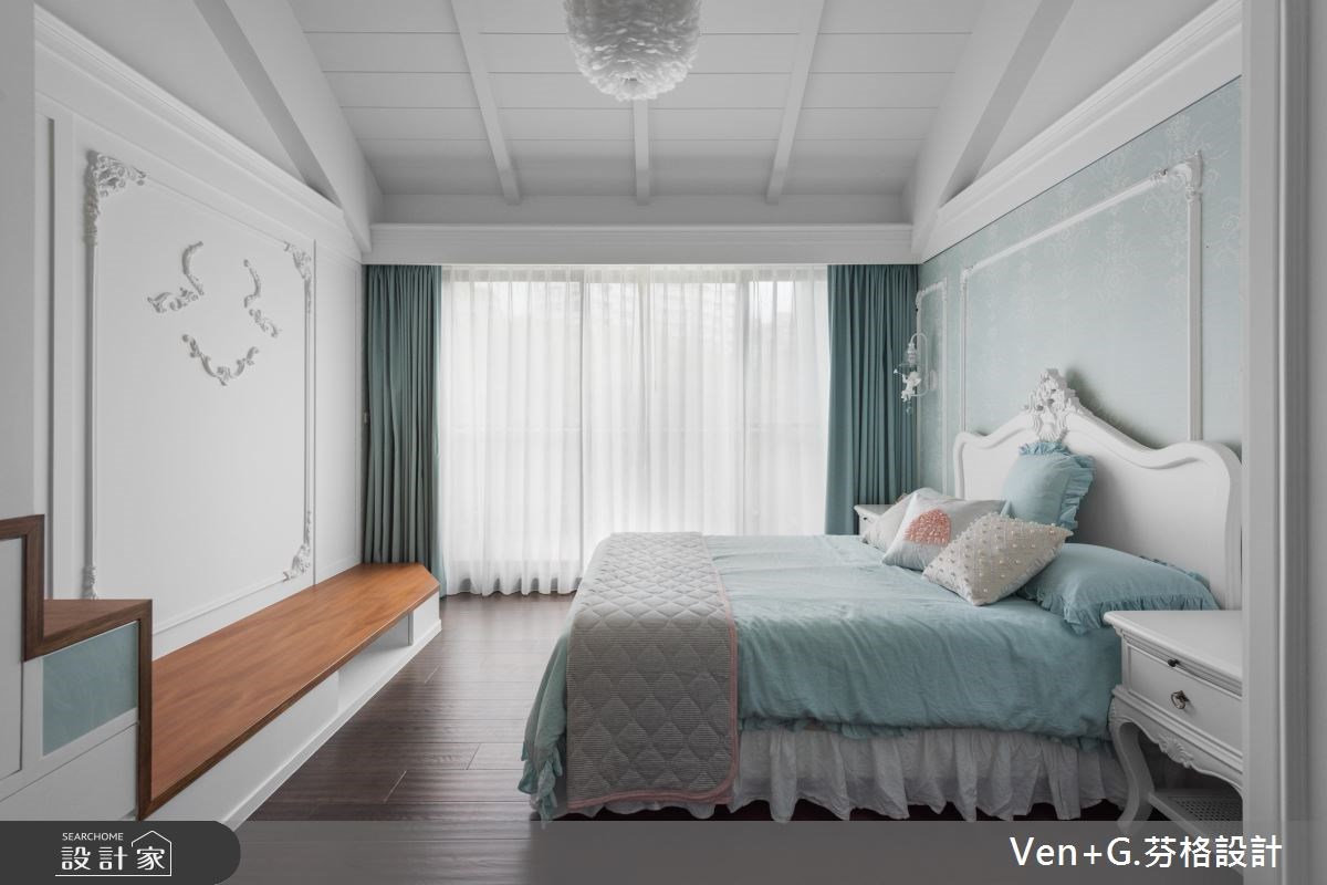 130坪新成屋(5年以下)＿美式風臥室案例圖片＿芬格空間設計事務所＿芬格設計17.自然人文風雅 台北130坪美式風之36