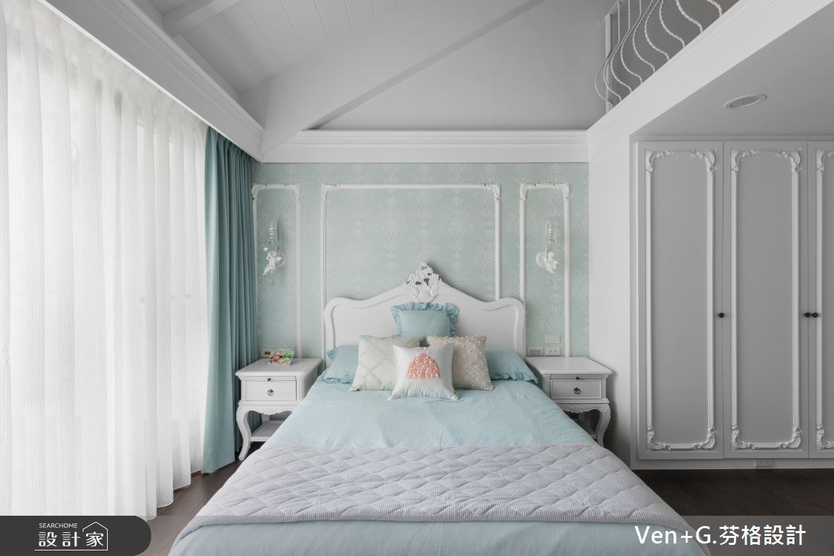 130坪新成屋(5年以下)＿美式風臥室案例圖片＿芬格空間設計事務所＿芬格設計17.自然人文風雅 台北130坪美式風之37