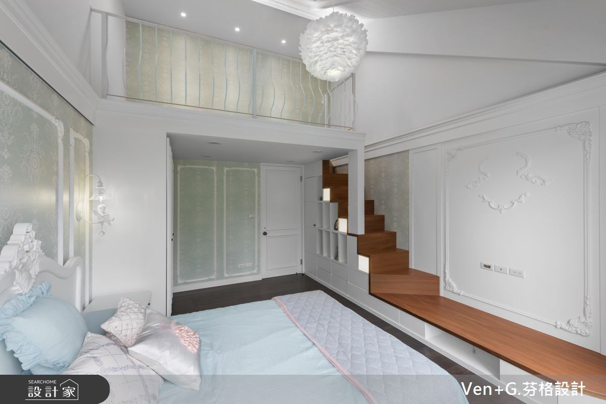 130坪新成屋(5年以下)＿美式風臥室案例圖片＿芬格空間設計事務所＿芬格設計17.自然人文風雅 台北130坪美式風之39