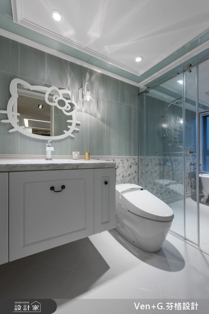 130坪新成屋(5年以下)＿美式風浴室案例圖片＿芬格空間設計事務所＿芬格設計17.自然人文風雅 台北130坪美式風之42