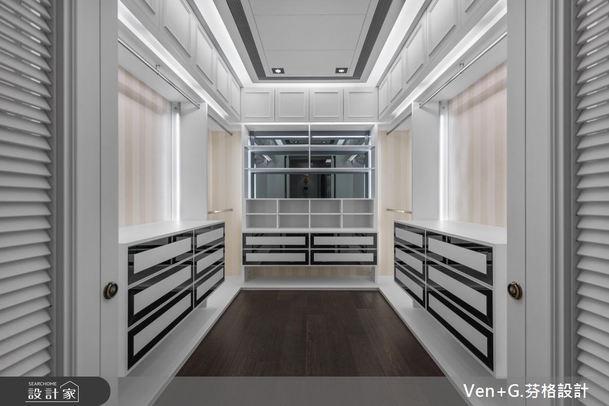 130坪新成屋(5年以下)＿美式風更衣間案例圖片＿芬格空間設計事務所＿芬格設計17.自然人文風雅 台北130坪美式風之29