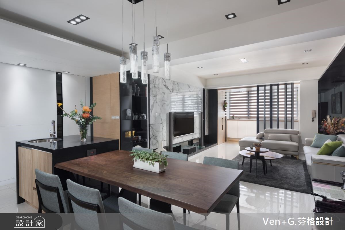 30坪老屋(16~30年)＿簡約風客廳餐廳案例圖片＿芬格空間設計事務所＿芬格設計18.自然。人文。風雅 台北老屋翻新30坪簡約風之7