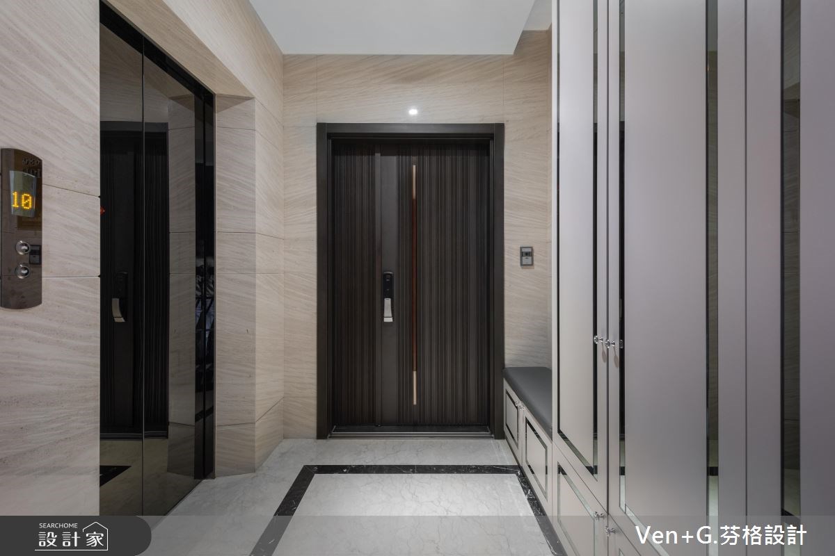 45坪新成屋(5年以下)＿新古典玄關案例圖片＿芬格空間設計事務所＿芬格設計19.偶遇 新北45坪新古典風之1