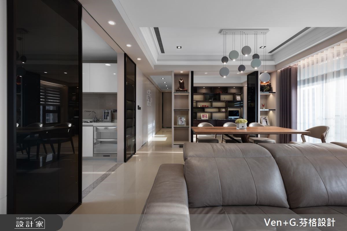 45坪新成屋(5年以下)＿新古典客廳案例圖片＿芬格空間設計事務所＿芬格設計19.偶遇 新北45坪新古典風之4