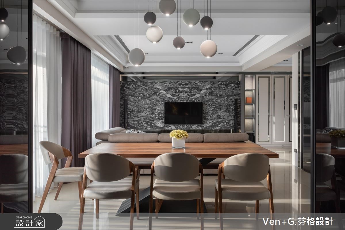 45坪新成屋(5年以下)＿新古典餐廳案例圖片＿芬格空間設計事務所＿芬格設計19.偶遇 新北45坪新古典風之9