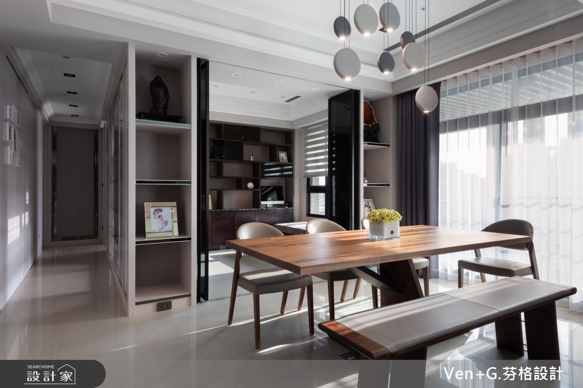45坪新成屋(5年以下)＿新古典餐廳案例圖片＿芬格空間設計事務所＿芬格設計19.偶遇 新北45坪新古典風之10