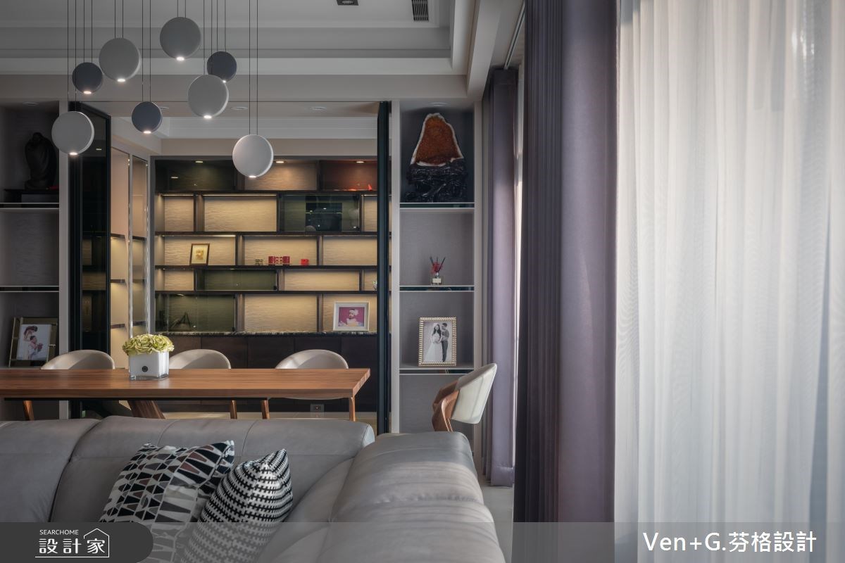 45坪新成屋(5年以下)＿新古典客廳案例圖片＿芬格空間設計事務所＿芬格設計19.偶遇 新北45坪新古典風之13